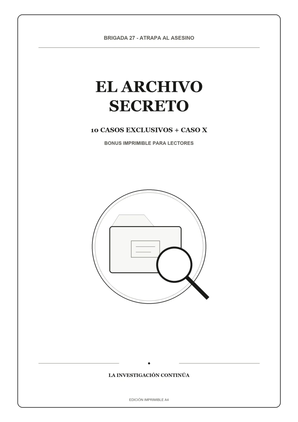 Portada de El Archivo Secreto
